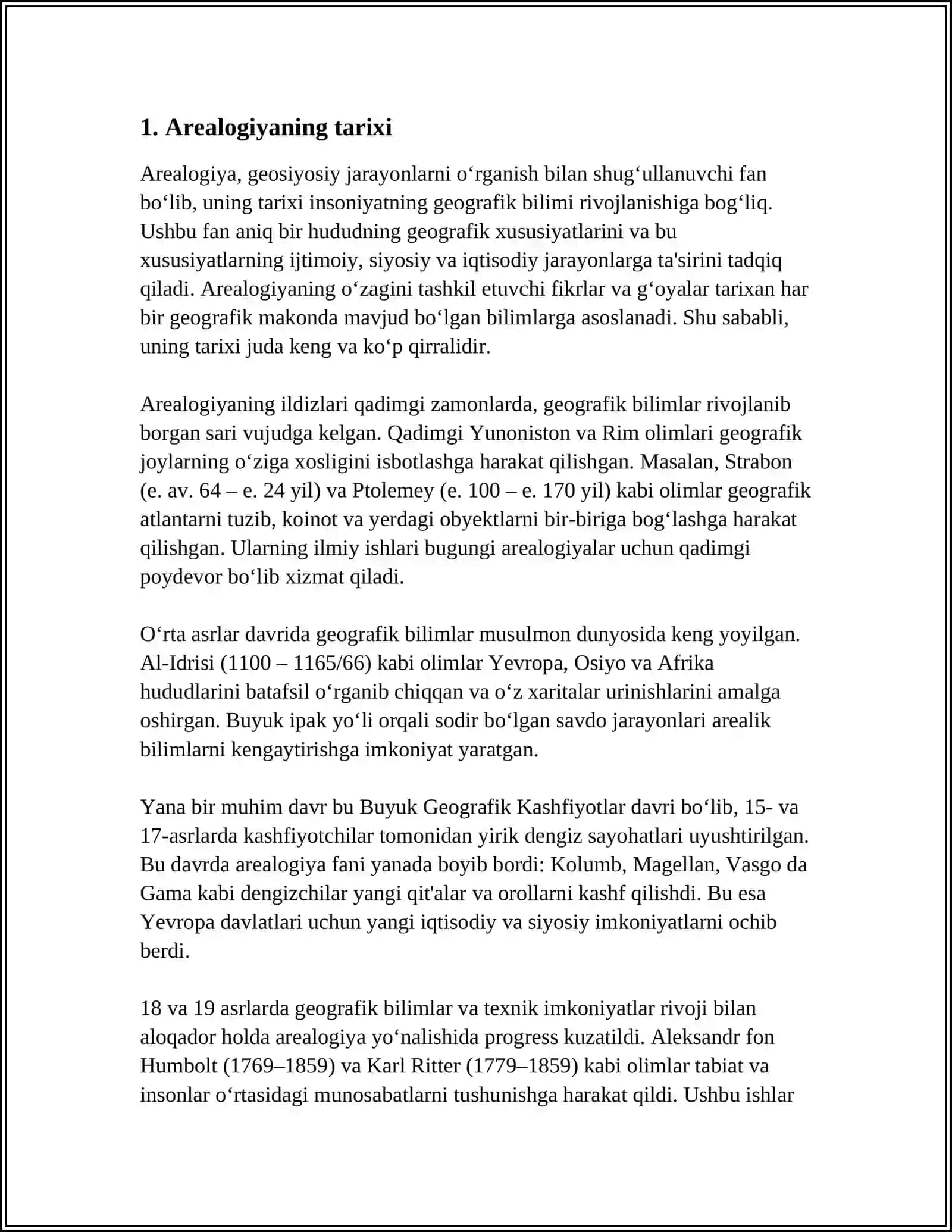 AREALOGIYA 3