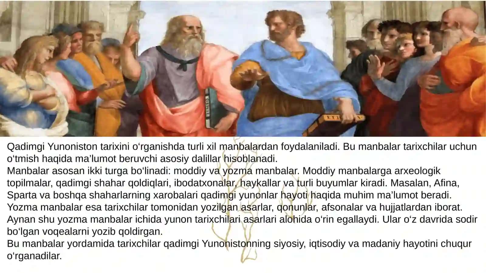Qadimgi Yunoniston tarixini o‘rganish manbalari 3