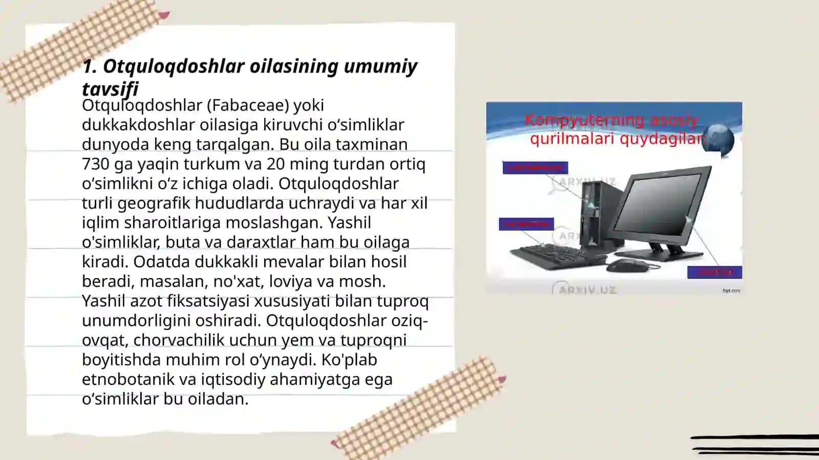 Otquloqdoshlar araliyadoshlar va valeriandoshlar oilasi tavsifi asosiy vakillari va tibbiyotdagi ahamiyati 3
