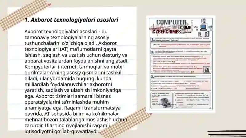 Axborot texnologiyalari asoslari 3