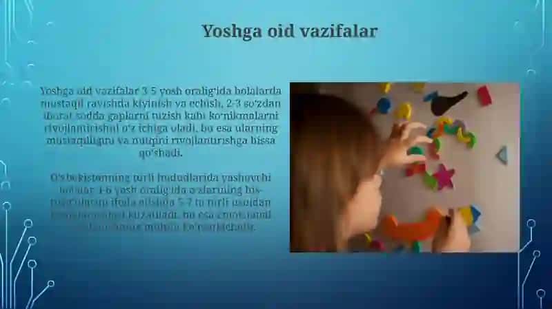 Kichik yosh davrida psixik rivojlanish xususiyatlari 3