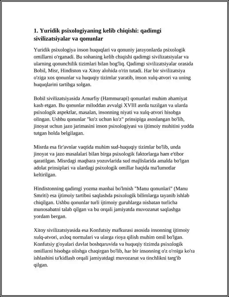 Yuridik Psixologiyani O'rganish 3