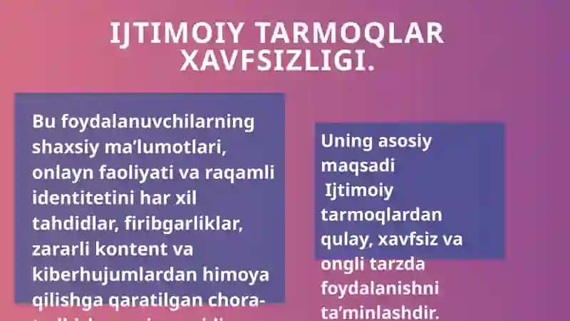 Ijtimoiy tarmoqlar xavfsizligi 3