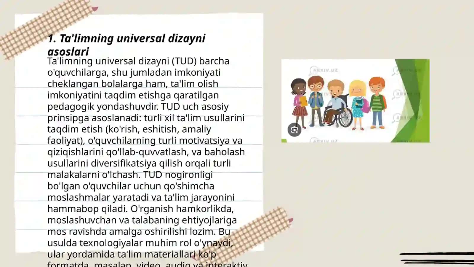 Ta‘limning universal dizayni va individual ta‘limiy reja 3