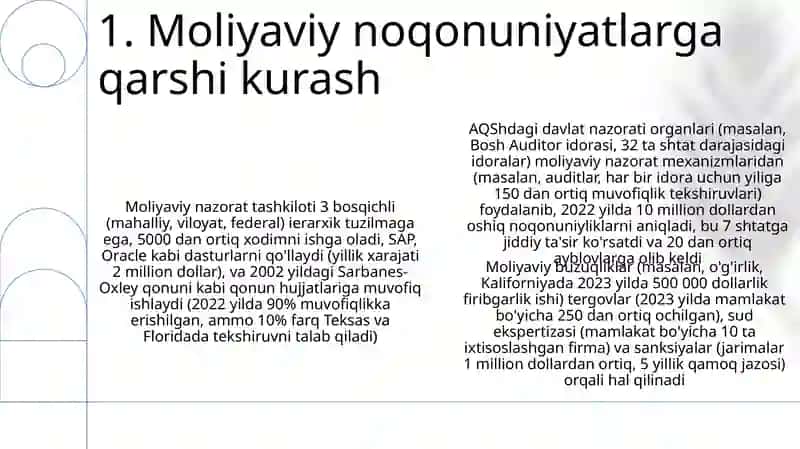Moliyaviy nazorat tashkiloti 3