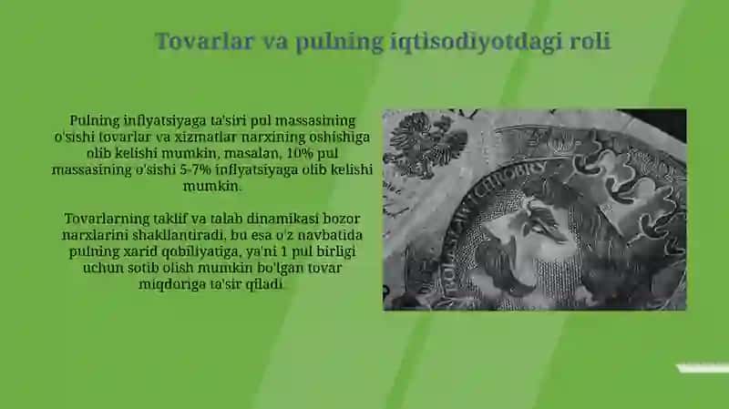 Iqtisodiyotda tovar va pular 3