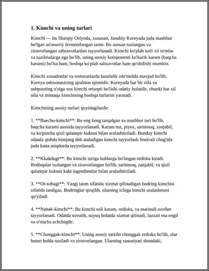 KOREYS TAOMLARI 3