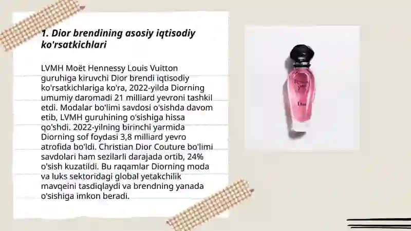 Dior brendi iqtisodiyoti 3