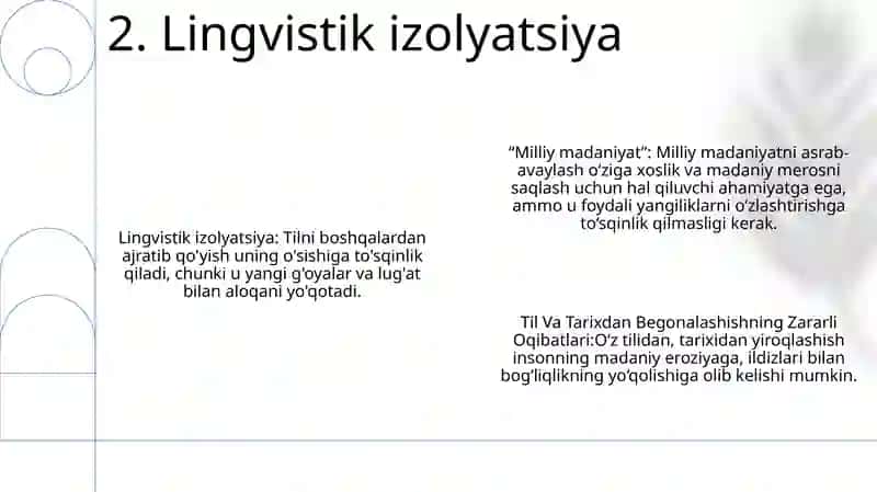 Milliy Madaniyat,Til Va Tarixdan Begonalashishning Zararli Oqibatlari 3