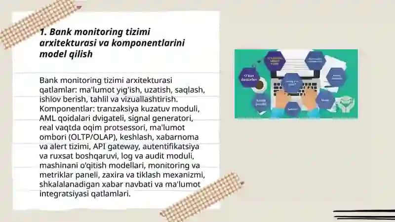 Bank monitoring tizimini model qilish 3