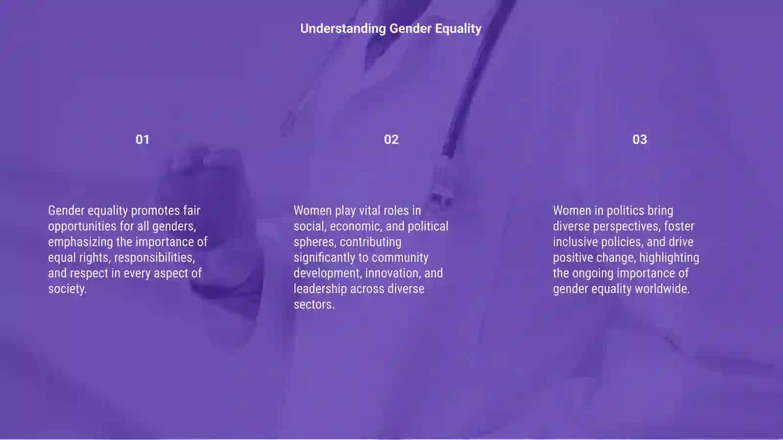 Gender Equality and Women's Role in Society 3
