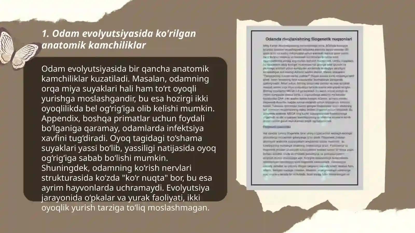 Odamda rivojlanishning filogenetik nuqsonlari 3