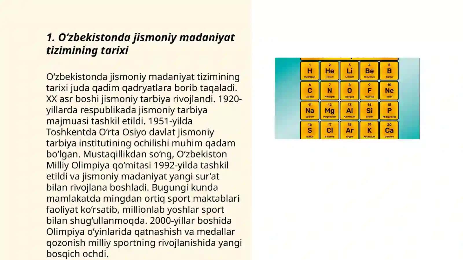 O'zbekistonda jismoniy madaniyat tizimining tarixi 3