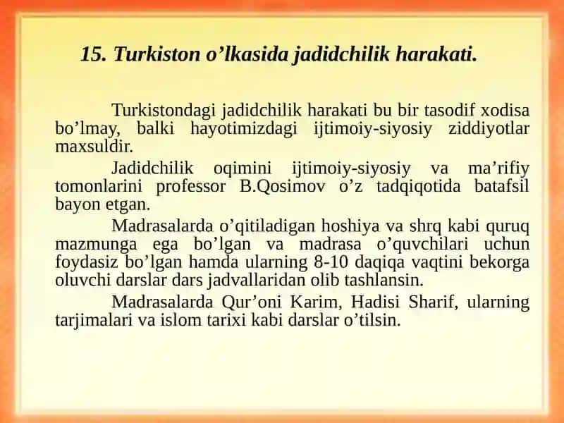 Turkistono’lkasida jadidchilikharakati 3