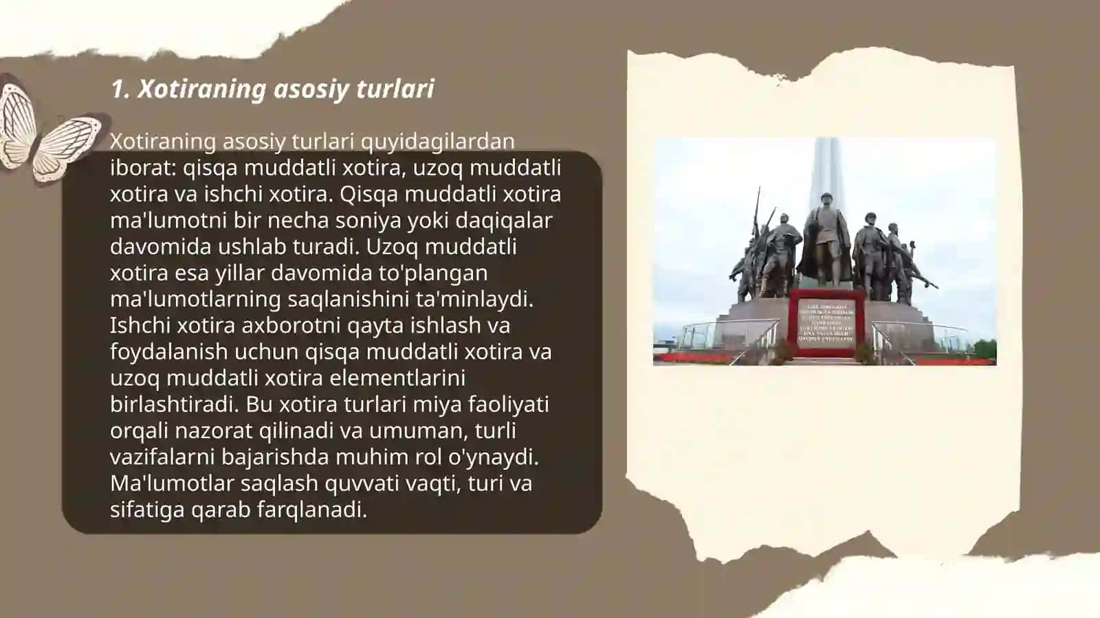 Xotira turlari va uning jarayonlari 3