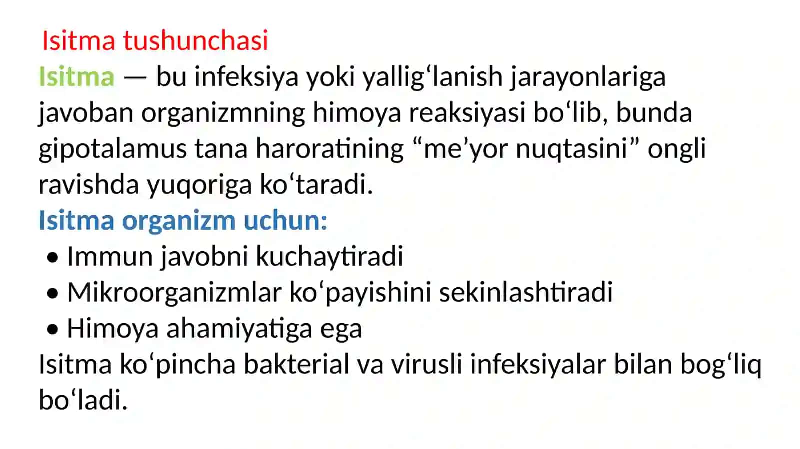 ISITMANING GIPERTERMIYADAN FARQLOVCHI XOSSALARI 3