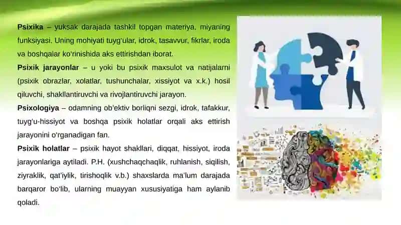 Psixologiyaning fanlar tizimidagi o‘rni 3
