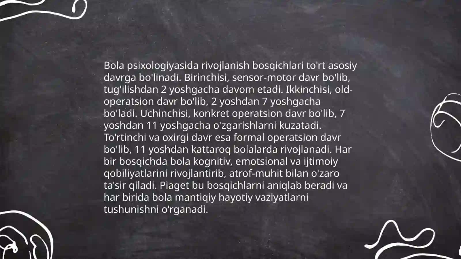 Bola psixalogiyasining muammolarini oʻrganish 3