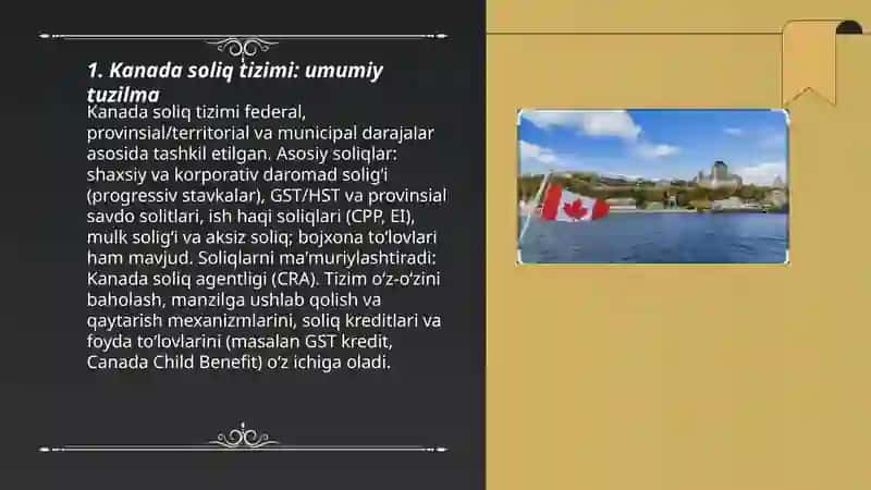 Kanada soliq tizimi 3