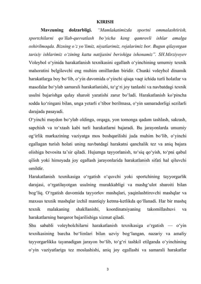 Voleybolchilarni harakatlanish texnikasiga o‘rgatish 3