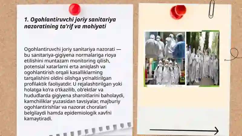 Ogohlantiruvchi joriy sanitariya nazorati 3