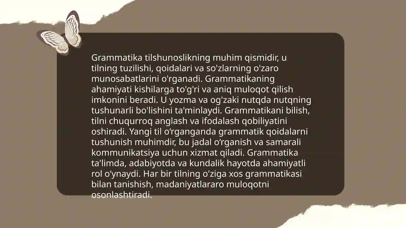 Grammatika-til strukturasini o‘rganuvchi soha 3