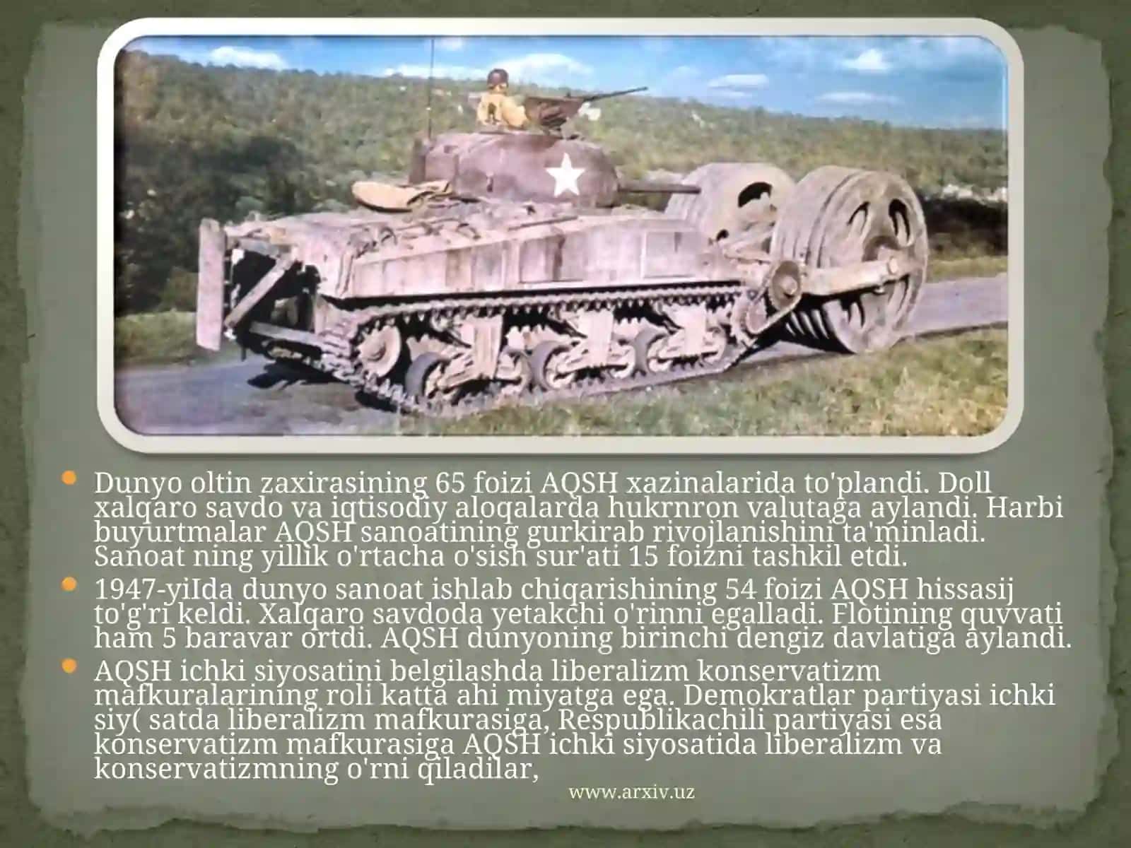 Ikkinchi Jahon Urushi va AQSHning Oqibatlari 3