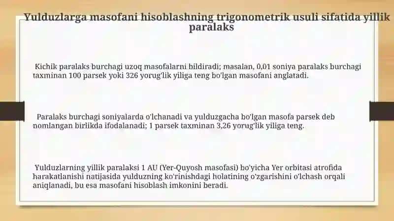 Yillik parallaks 3