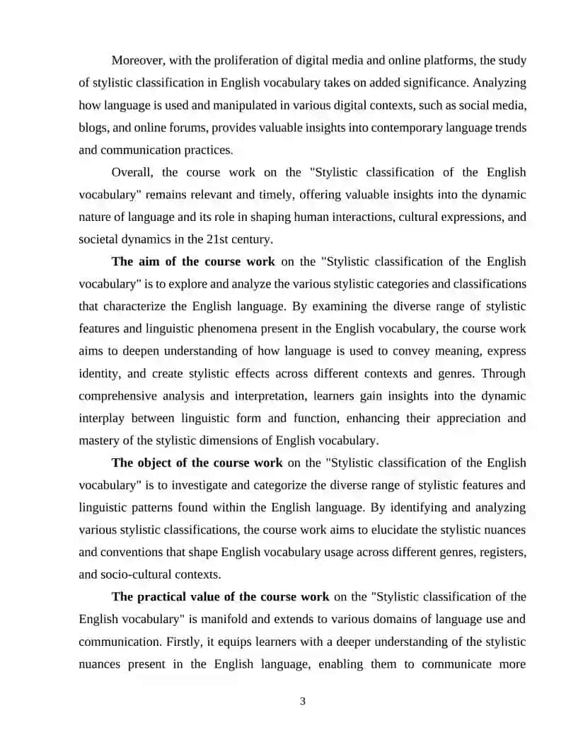 Stylistic classification of the English vocabulary 3