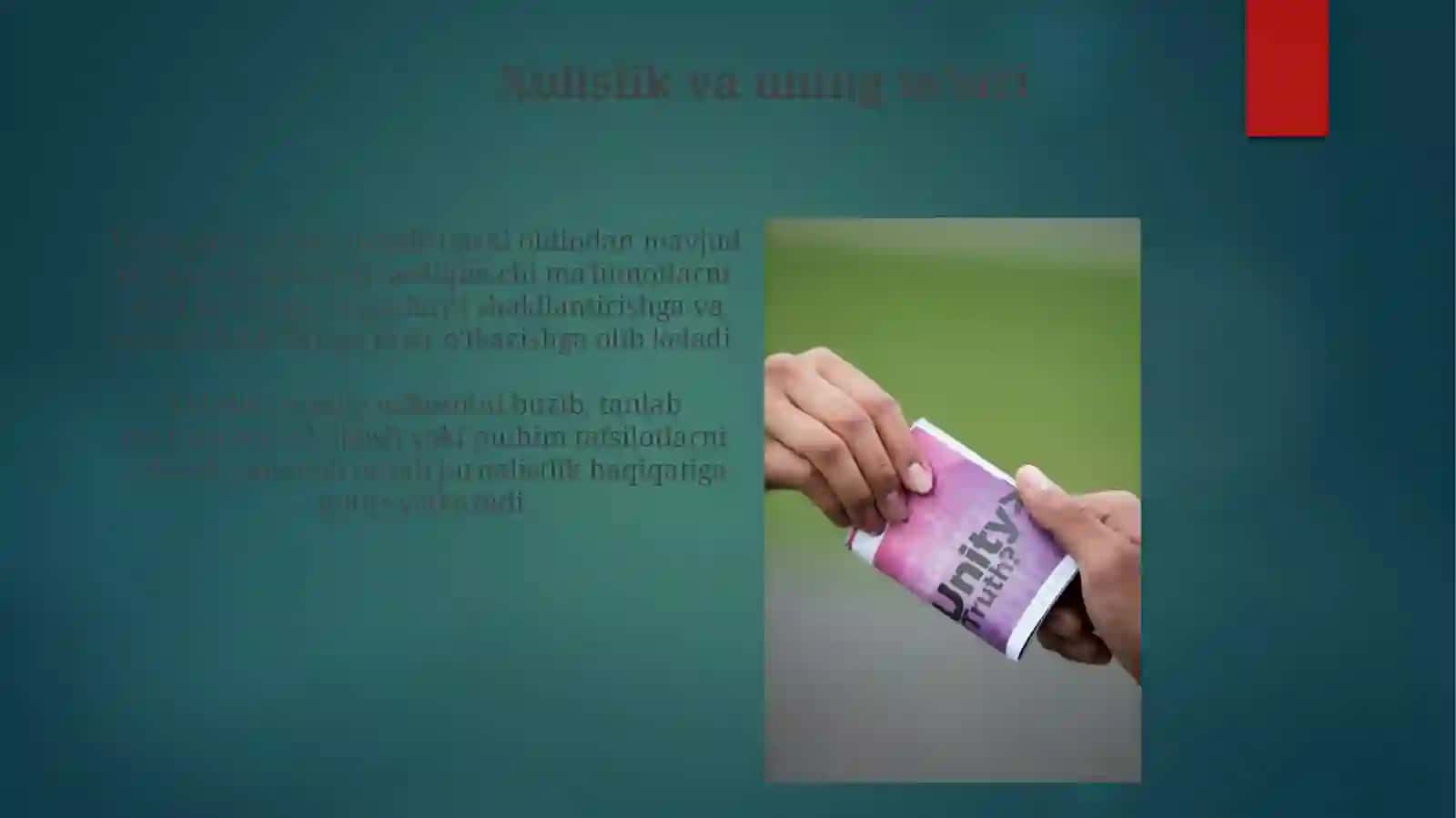 Jurnalistikada rost haqiqat 3