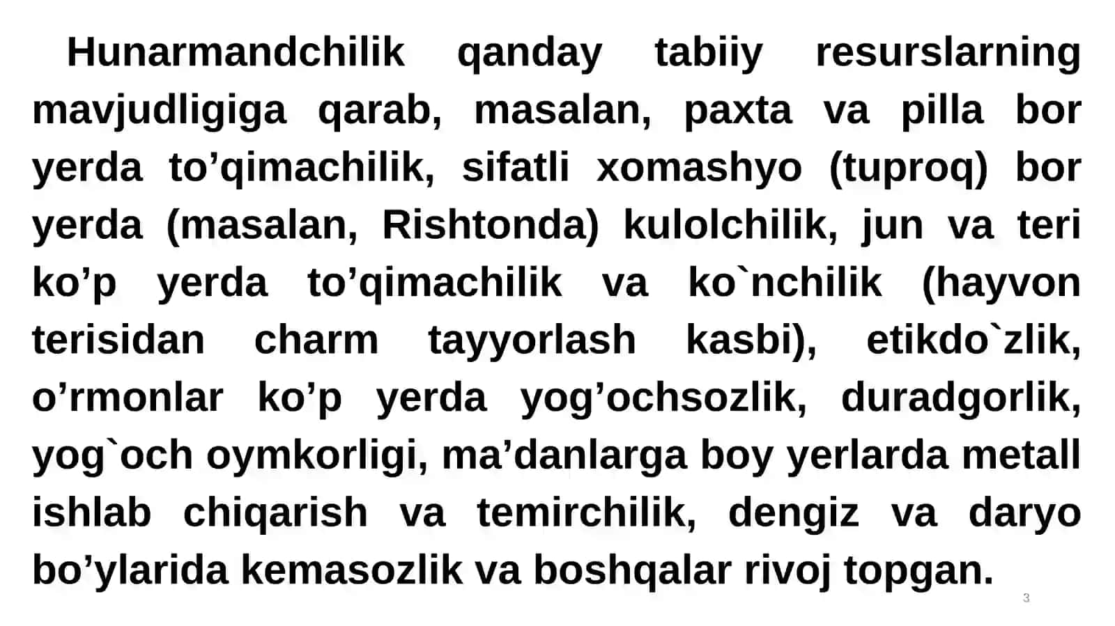 O`ZBEK XALQ HUNARMANDCHILIGI VA AMALIY SAN’ATI TARIXI, UNING RIVOJLARISH BOSQICHLARI 3