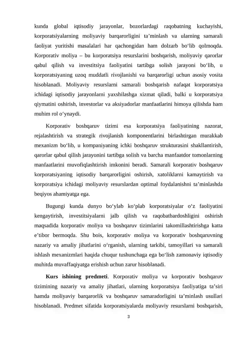 KORPORATIV MOLIYA KURSI 3