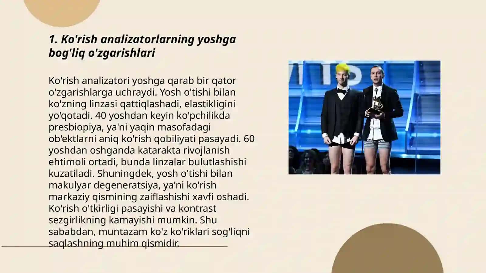 Ko'rish analizatorlarning yoshga bog'liq o'zgarishlari 3