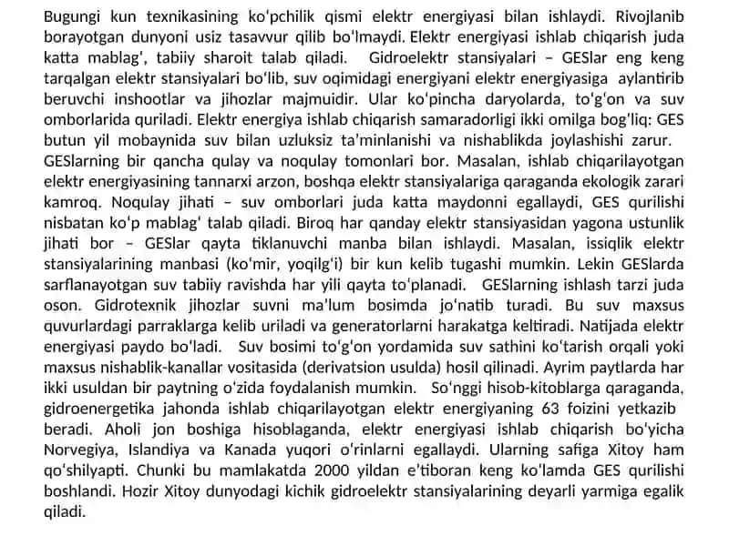 Gidroelektr stansiyalar (GES) 3