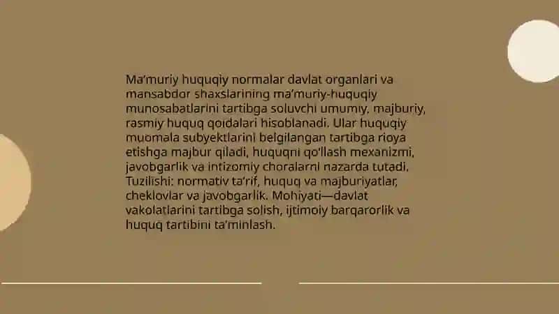 Maʼmuriy huquqiy normalar 3