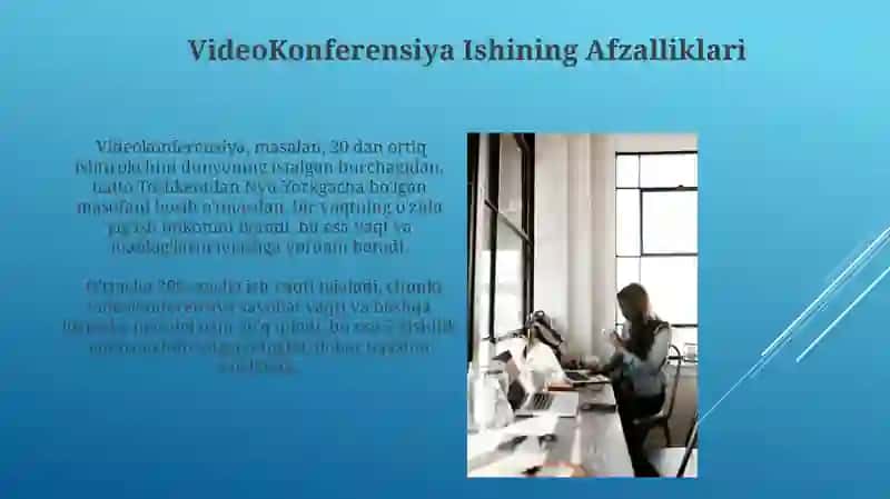 VideoKonferensiya Ishning Afzalliklari 3