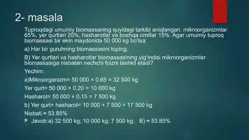 Biosferagaoid masala mashq tuzish va yechish metodikasi 3