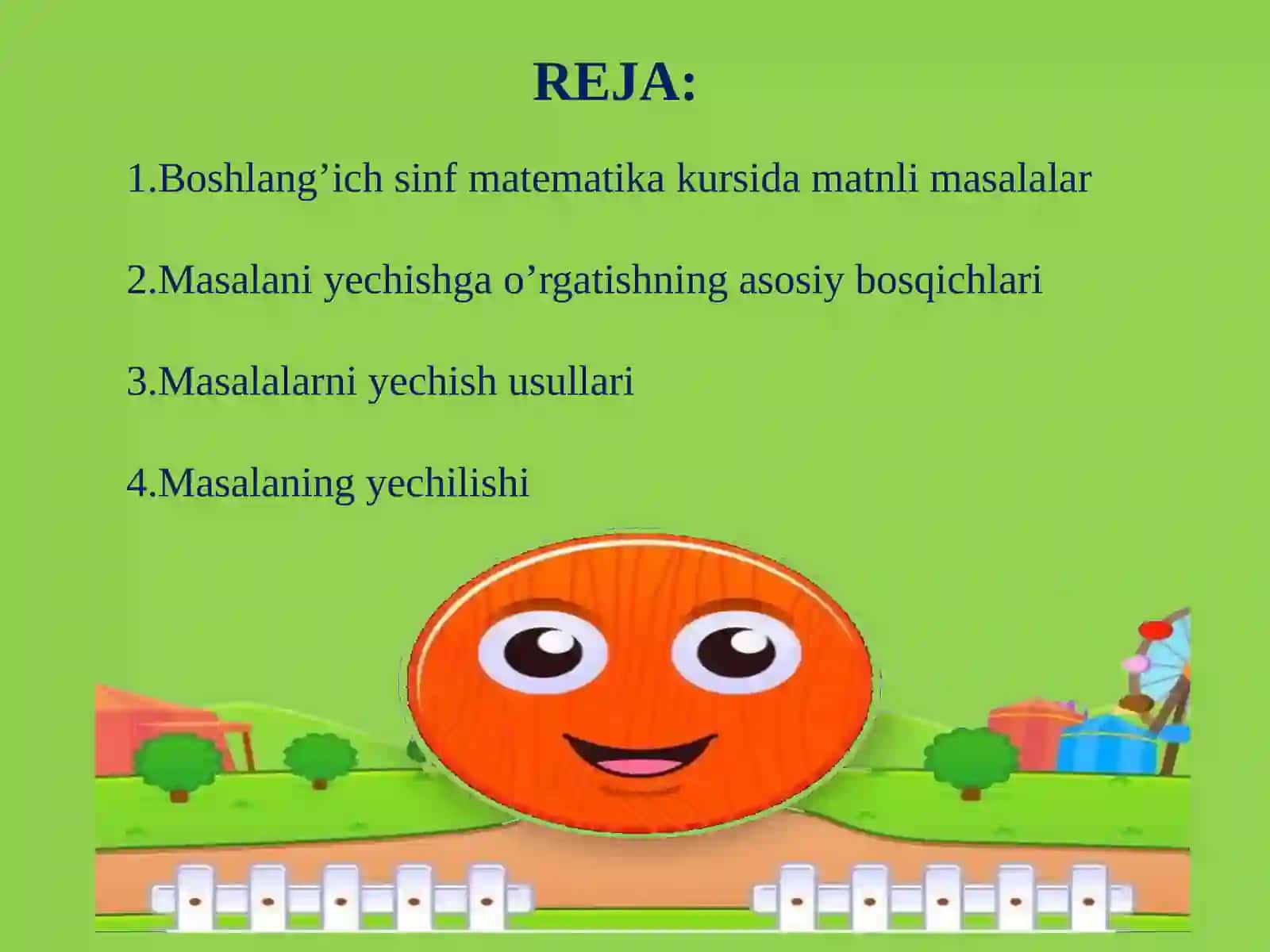 Masalayechish va o'rgatish bosqichi 3