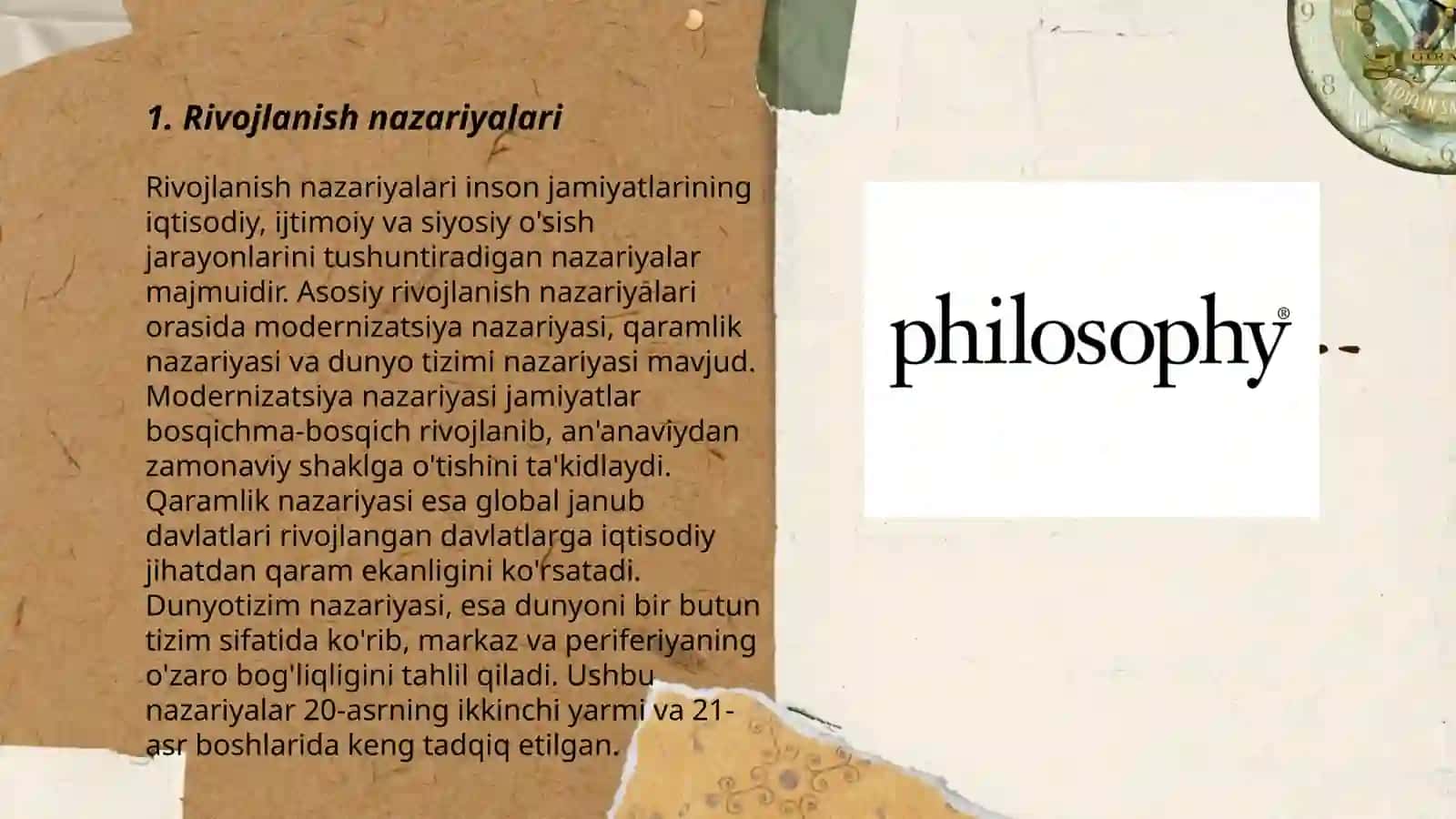 Rivojlanish falsafasi 3