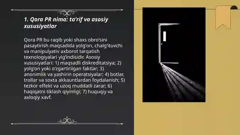 Qora PR texnologiyalari 3