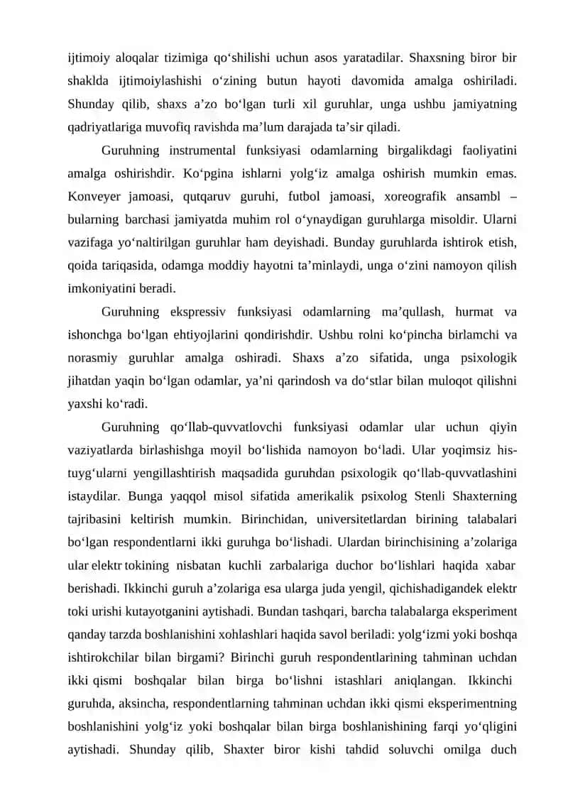 SOTSIAL PSIXOLOGIYADA GURUHLAR MUAMMOSI 3