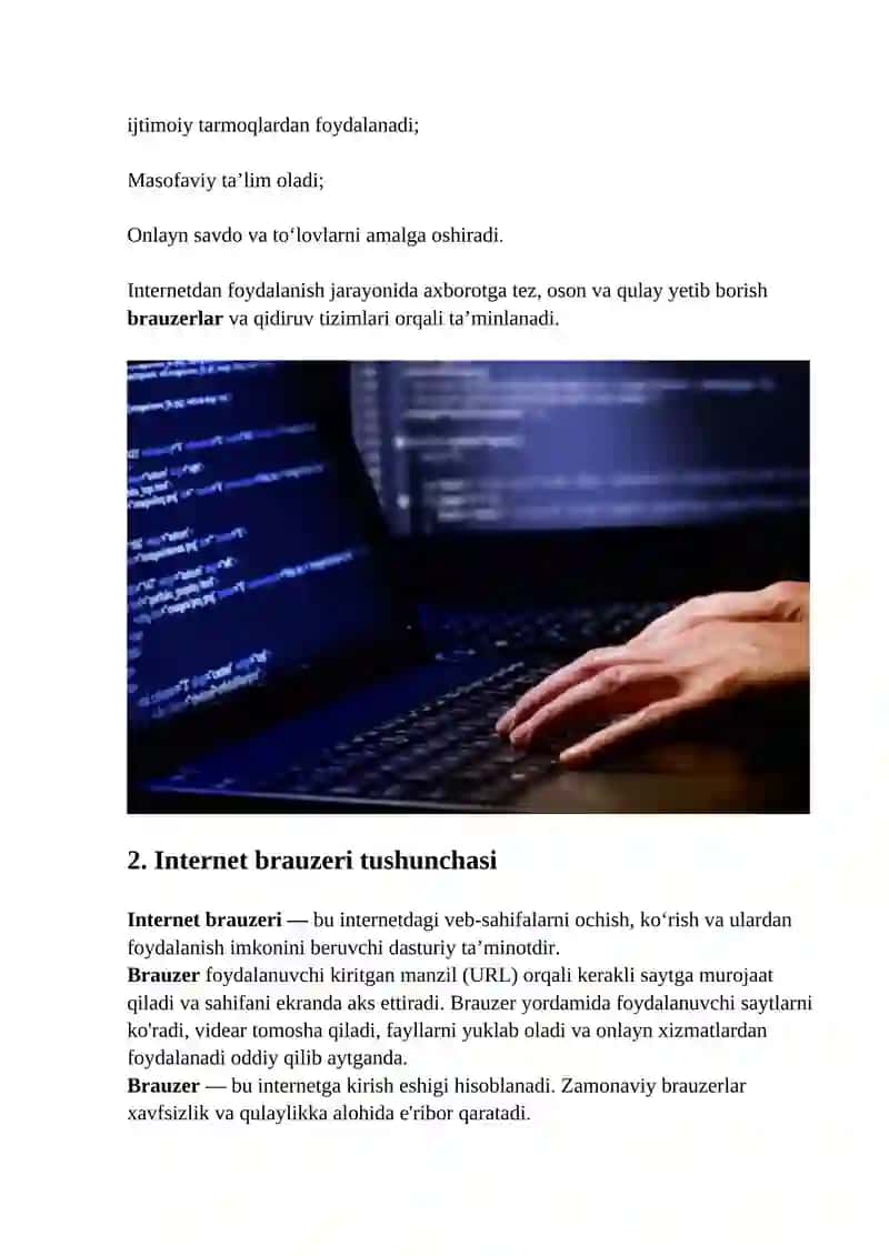Internet brauzerlari va qidiruv tizimlari 3