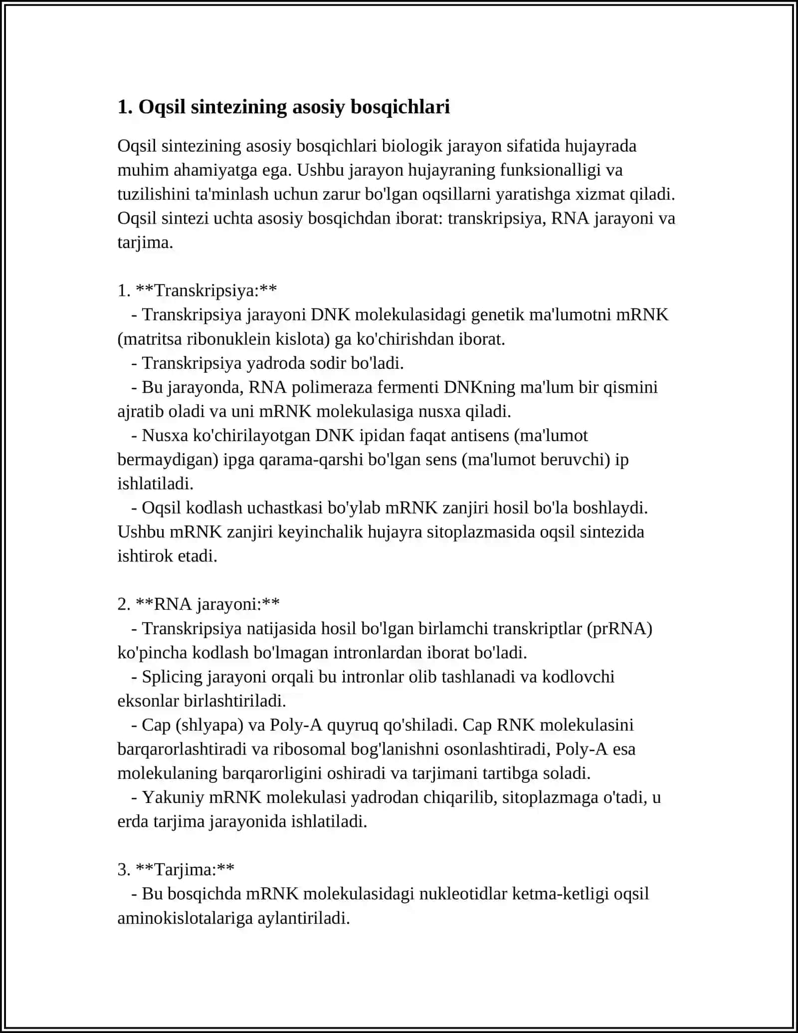 Oqsillar Biosintezi 3
