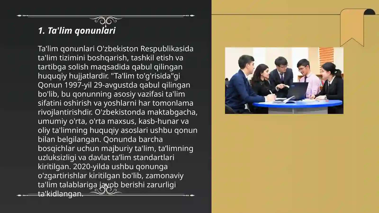 Ta'lim qonunlari 3