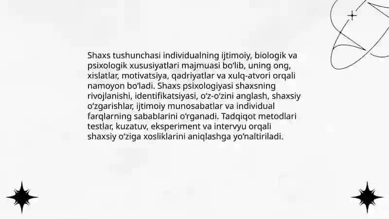 Shaxs va uning psixologiyasi 3