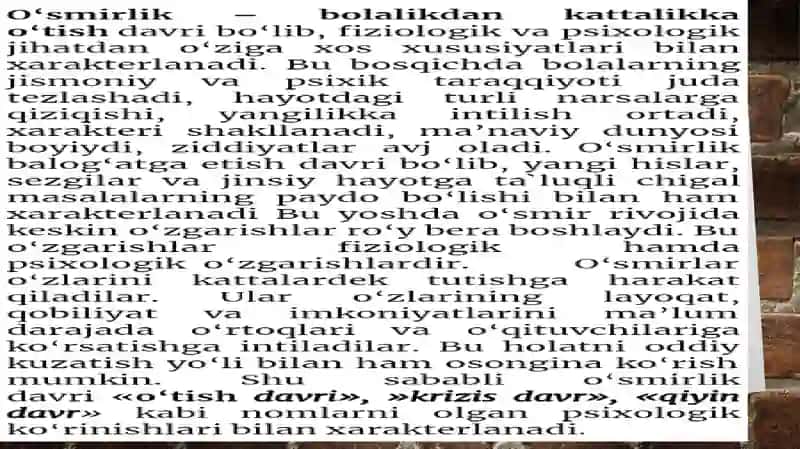 Ilkòspirinlik davrida psixik rivojlanish xususiyatlari 3