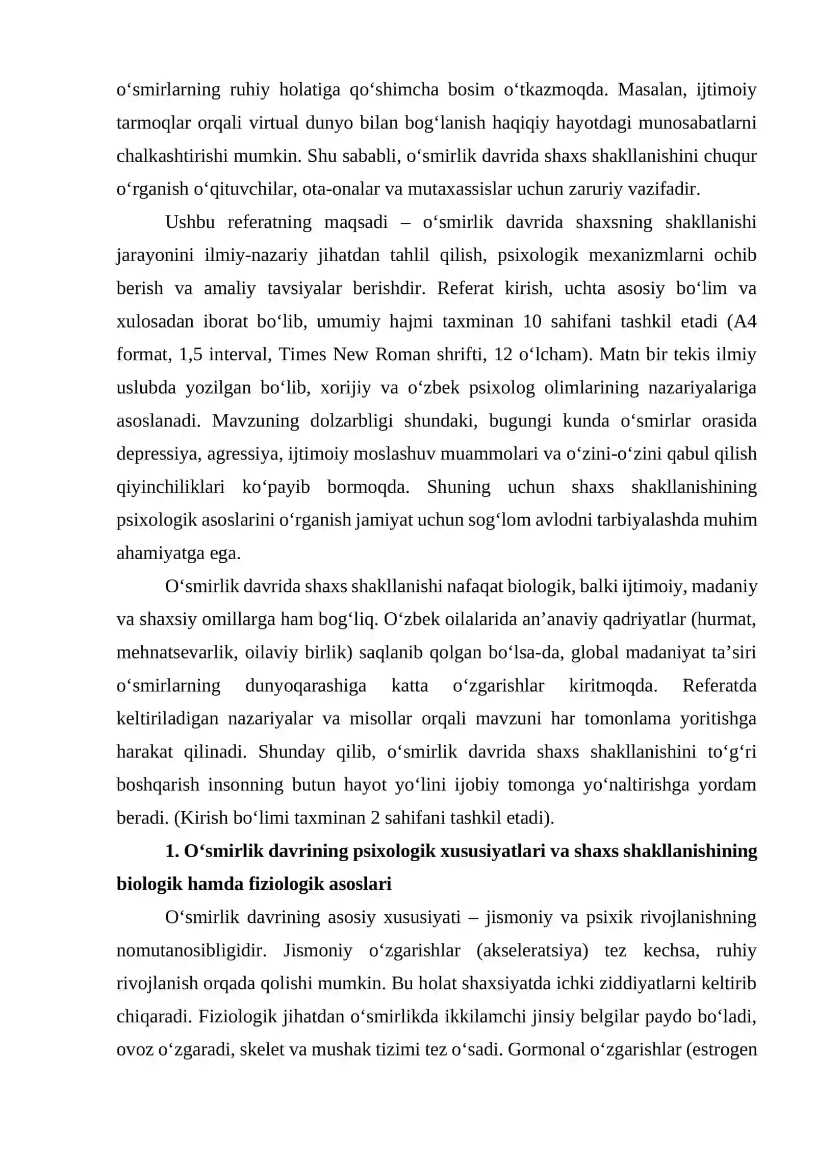 O‘smirlik davrida shaxsning shakllanishi 3