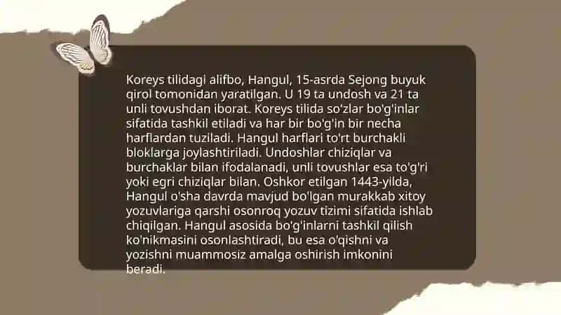 Koreys tilining grammatik va talaffuz xususiyatlari 3