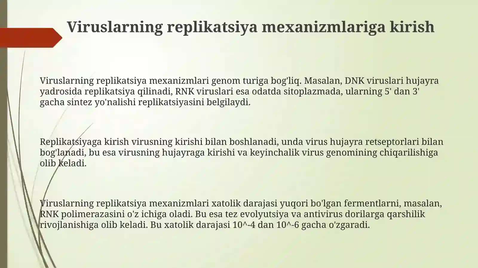 Viruslarning replikatsiya mexanizmlari 3