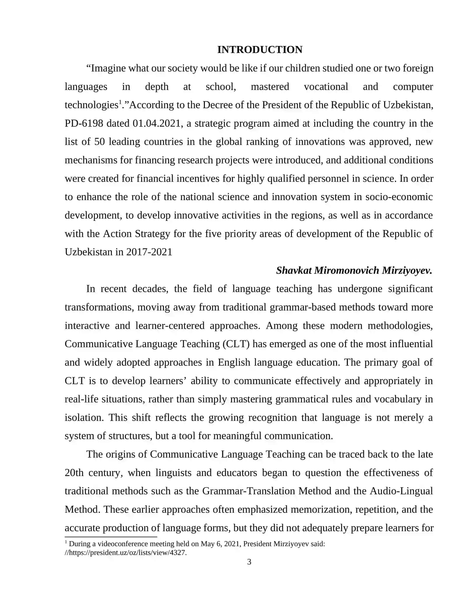COMMUNICATIVE LANGUAGE TEACHING PRINCIPLES AND PRACTICES 3
